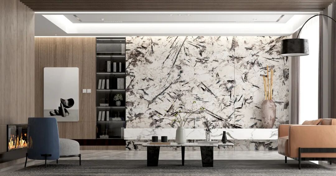 「天山暮雪」，绝美墙面装饰(图5)