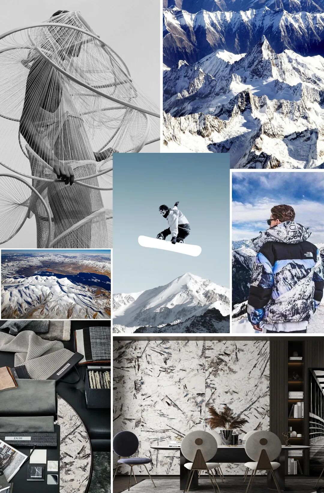 「天山暮雪」，绝美墙面装饰(图1)