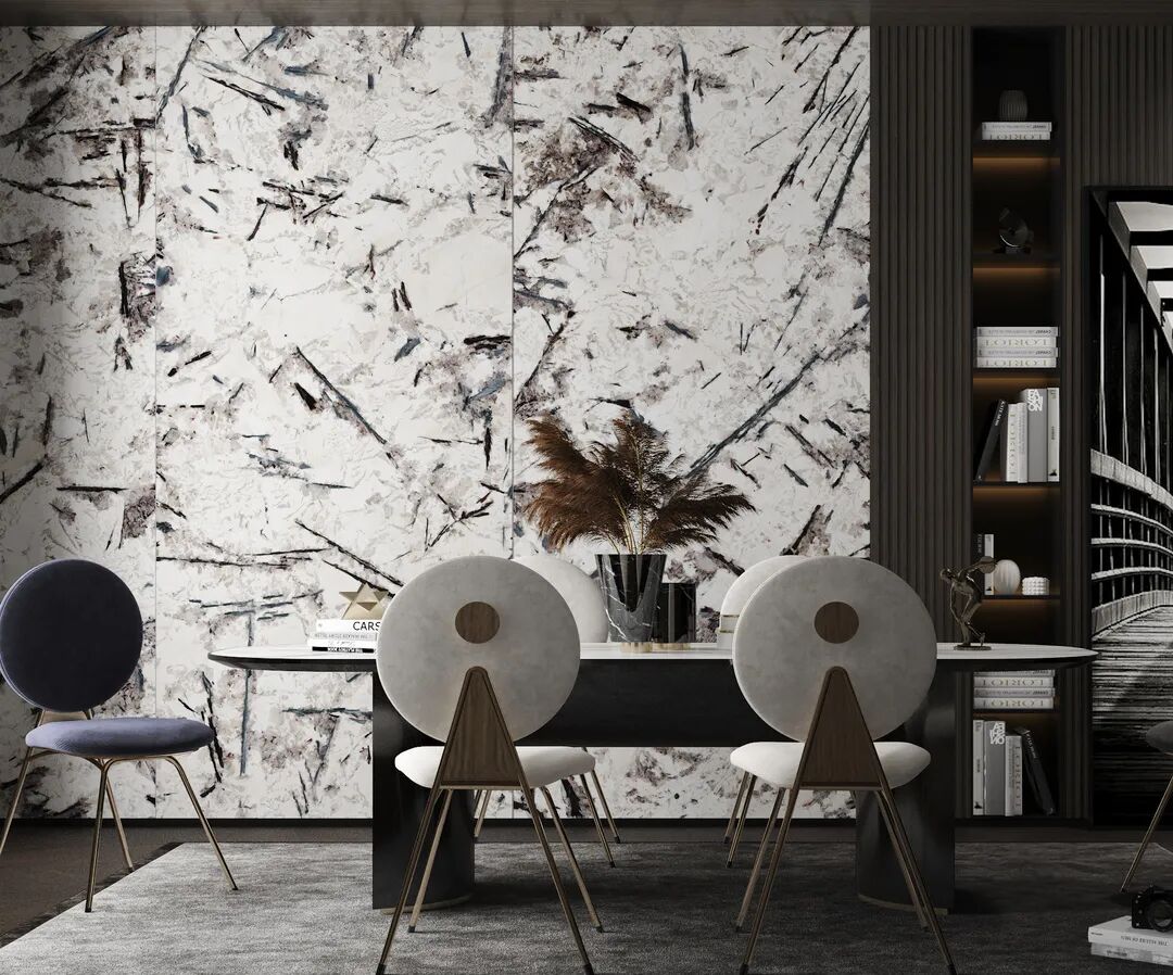 「天山暮雪」，绝美墙面装饰(图9)