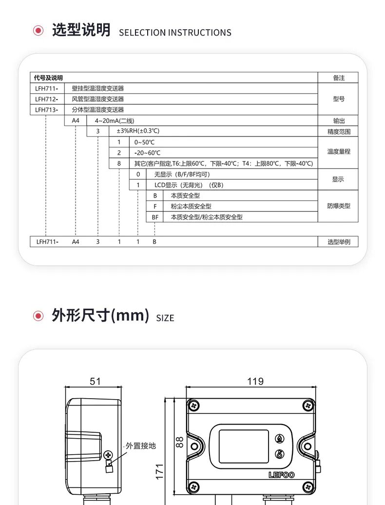 LFH71本質安全型溫濕度變送器