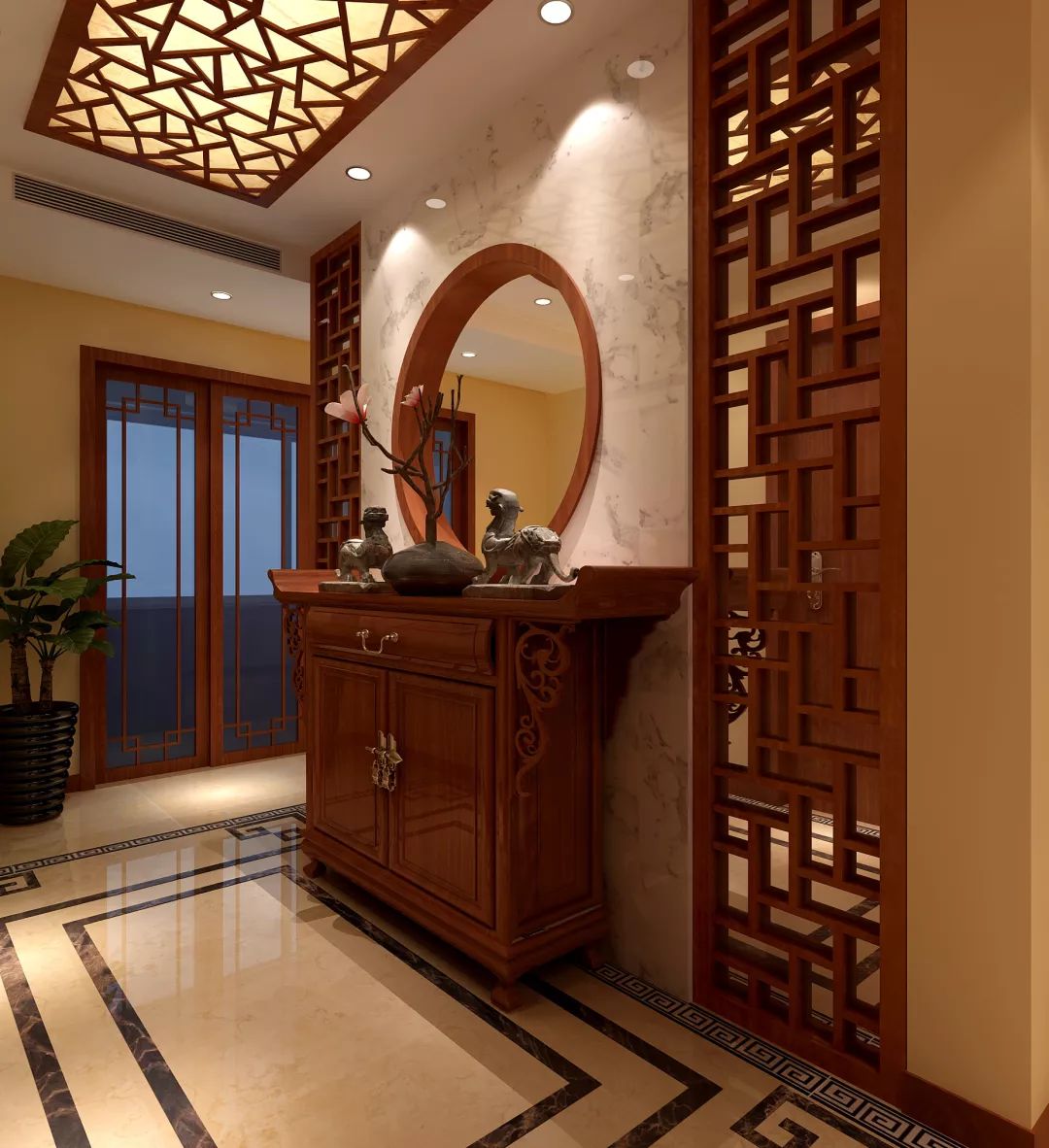 玄关是中国人的“门面”担当，怎能不讲究！