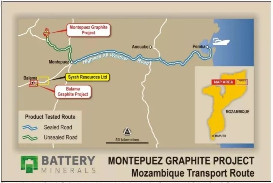 电池矿业（BAT）获3000万美元融资 全力开发莫桑比克石墨项目计划