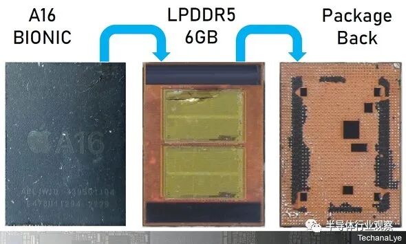 剖开苹果A16芯片，内部细节曝光的图2