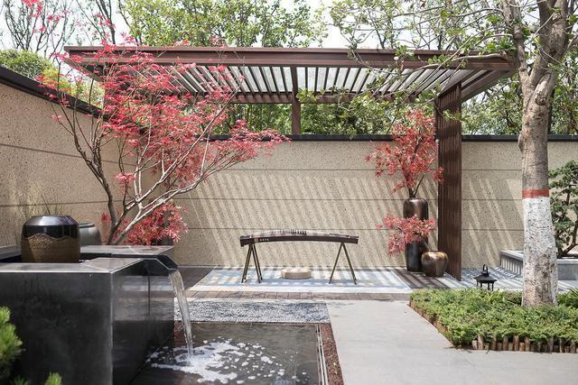 380㎡别墅,新中式风格,庭院清幽,装饰素朴雅致