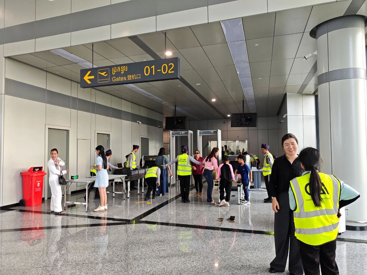 金边德崇国际机场首航七星海国际机场