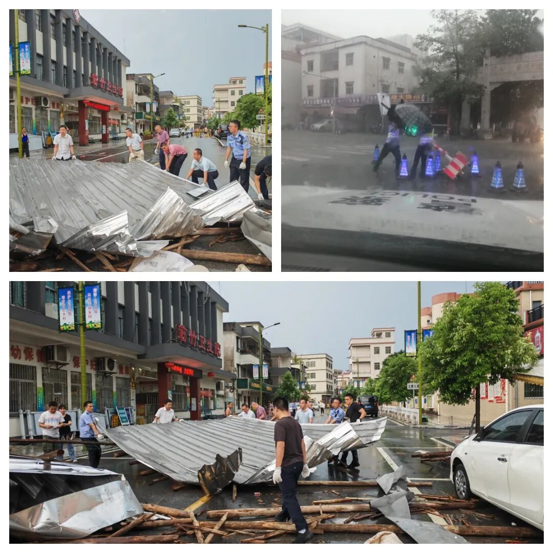 云浮市新兴县公安局提前准备好救生衣、救援索、警用橡皮艇等救援物资；加强路面巡逻防范。