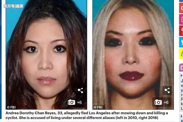 华裔女开车撞人致死后逃逸，换11次假名躲避美全球通缉！