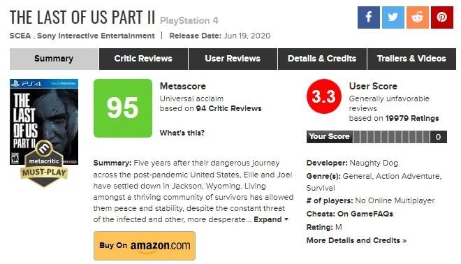 《GTA6》遲遲未公布具體原因！《美末2》評分只有3.3！《守望先鋒2》預計發售！《P4G》大獲成功！ 遊戲 第11張
