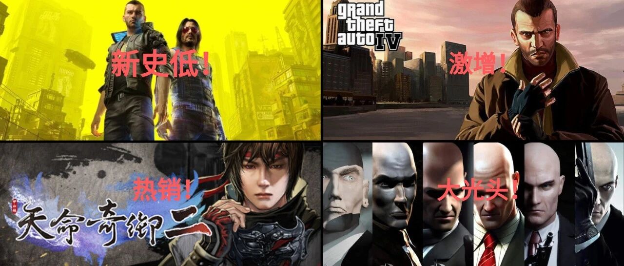 黑五提前！《赛博朋克2077》新史低！GTA玩家激增！Steam热销国产《天命奇御二》！《杀手3》大获成功！
