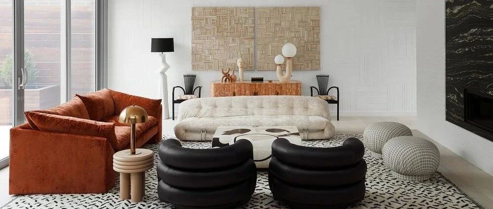 时尚复古的现代空间，格调满满！