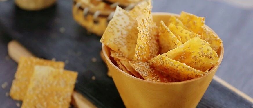 嘎嘣脆小零嘴儿！不加糖不放油！超过瘾的芝麻脆片