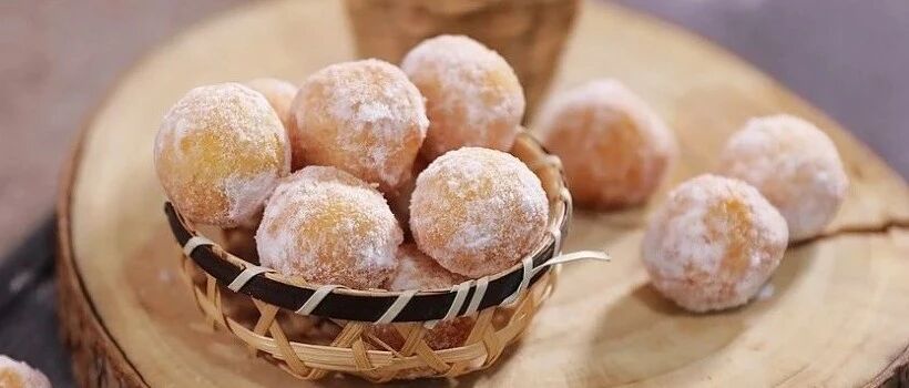 一口一个的蛋糕球球，不信你不爱吃~