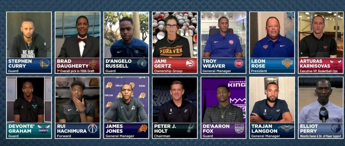 20年选秀抽签：森林狼抽中状元签 勇士榜眼黄蜂探花