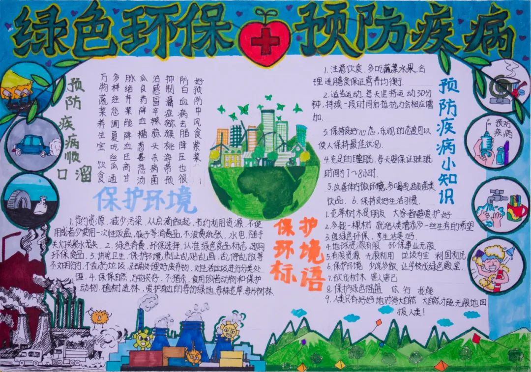 我县举办环境健康杯征文绘画和手抄报比赛