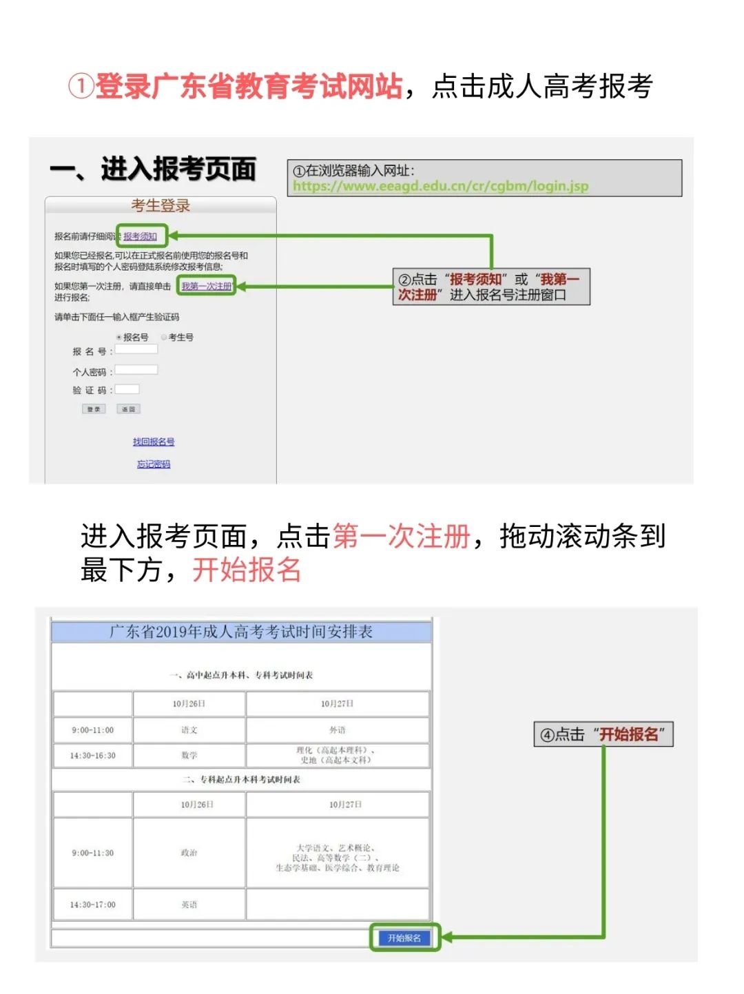 2022年广东省成人高考报考流程（完整版）
