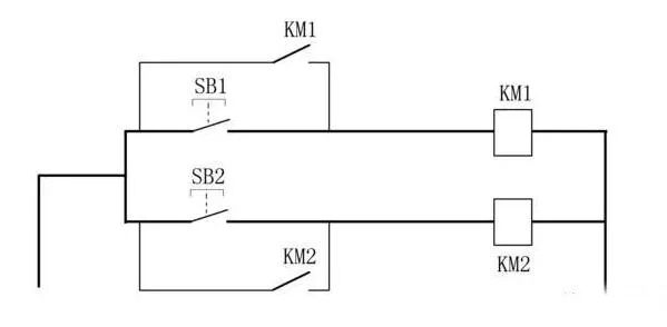 电气自锁和互锁的区别？怎么实现自锁和互锁？自锁和互锁电路图的图3