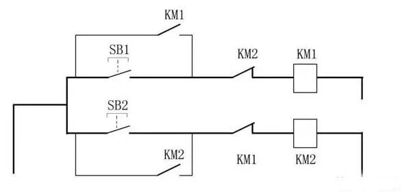 电气自锁和互锁的区别？怎么实现自锁和互锁？自锁和互锁电路图的图4