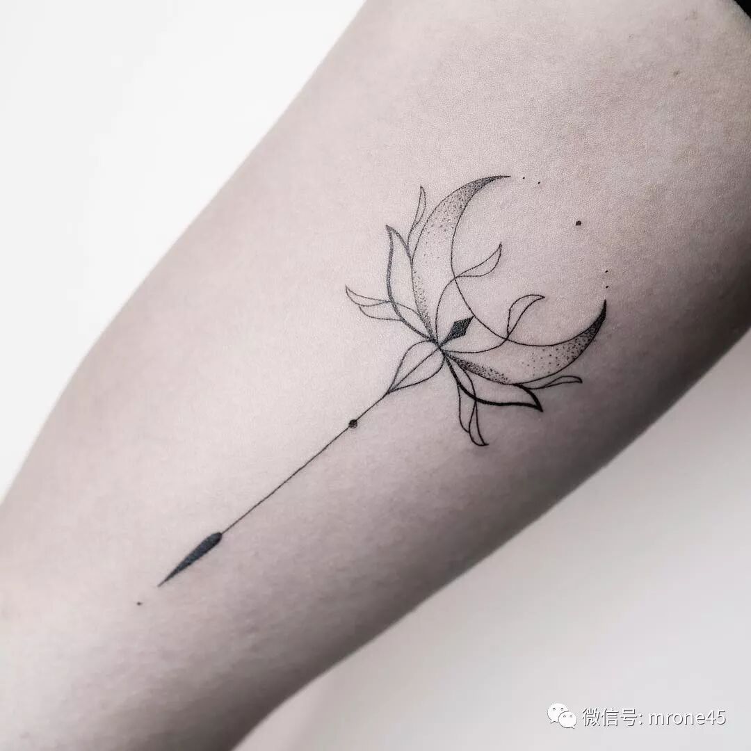 性冷淡风 线条 唯美 纹身图案 旧识itattoo 微信公众号文章阅读 Wemp