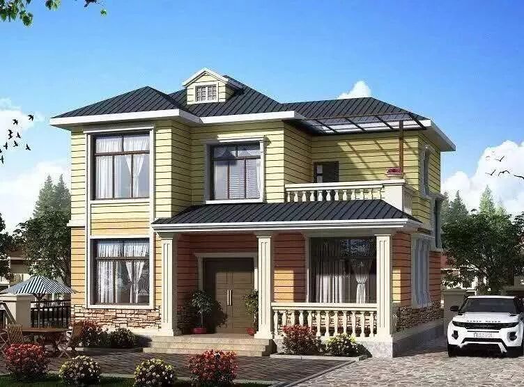 6款现代简约的轻钢别墅户型图分享！