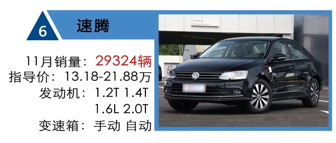 11月轎車銷量TOP 10：國產品牌無一上榜，而你大爺還是你大爺 職場 第7張