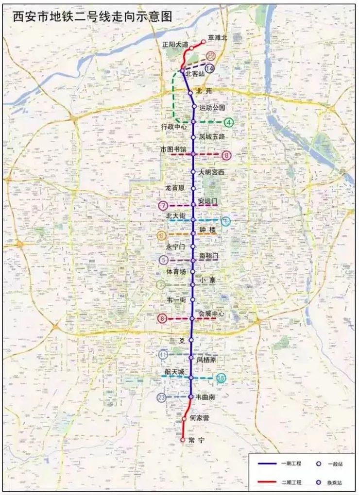 地铁1号线线路图西安图片