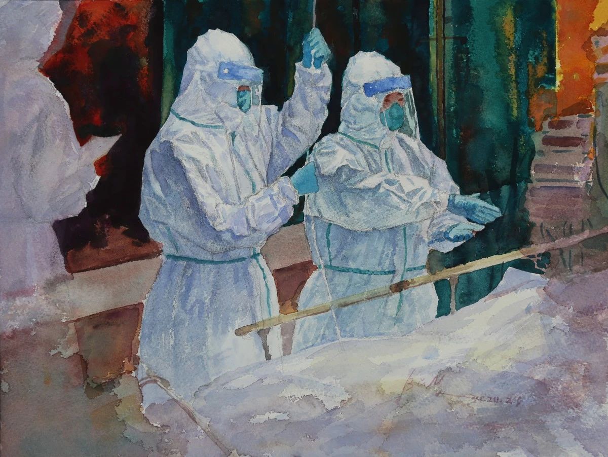 王强《人民至上》31cmx41cm.jpg