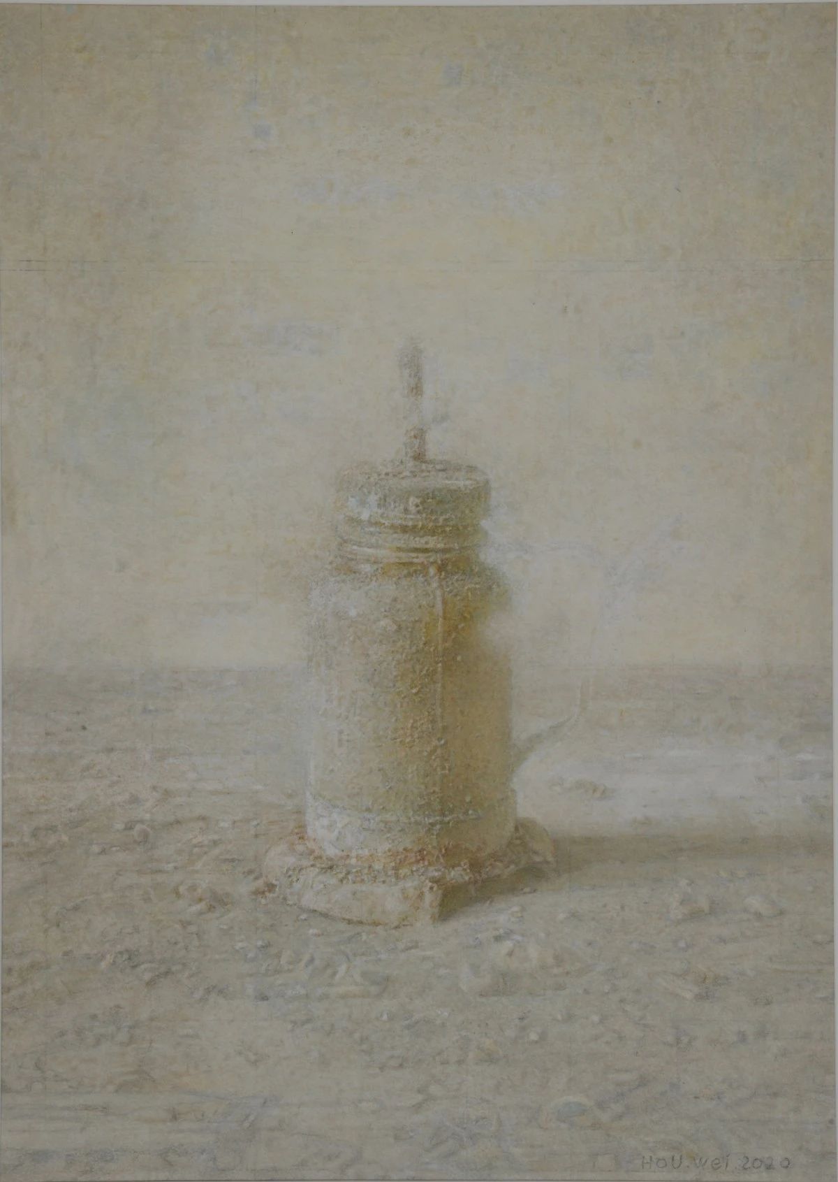 侯伟《尘埃系列·灯》54cmx38cm_看图王.JPG