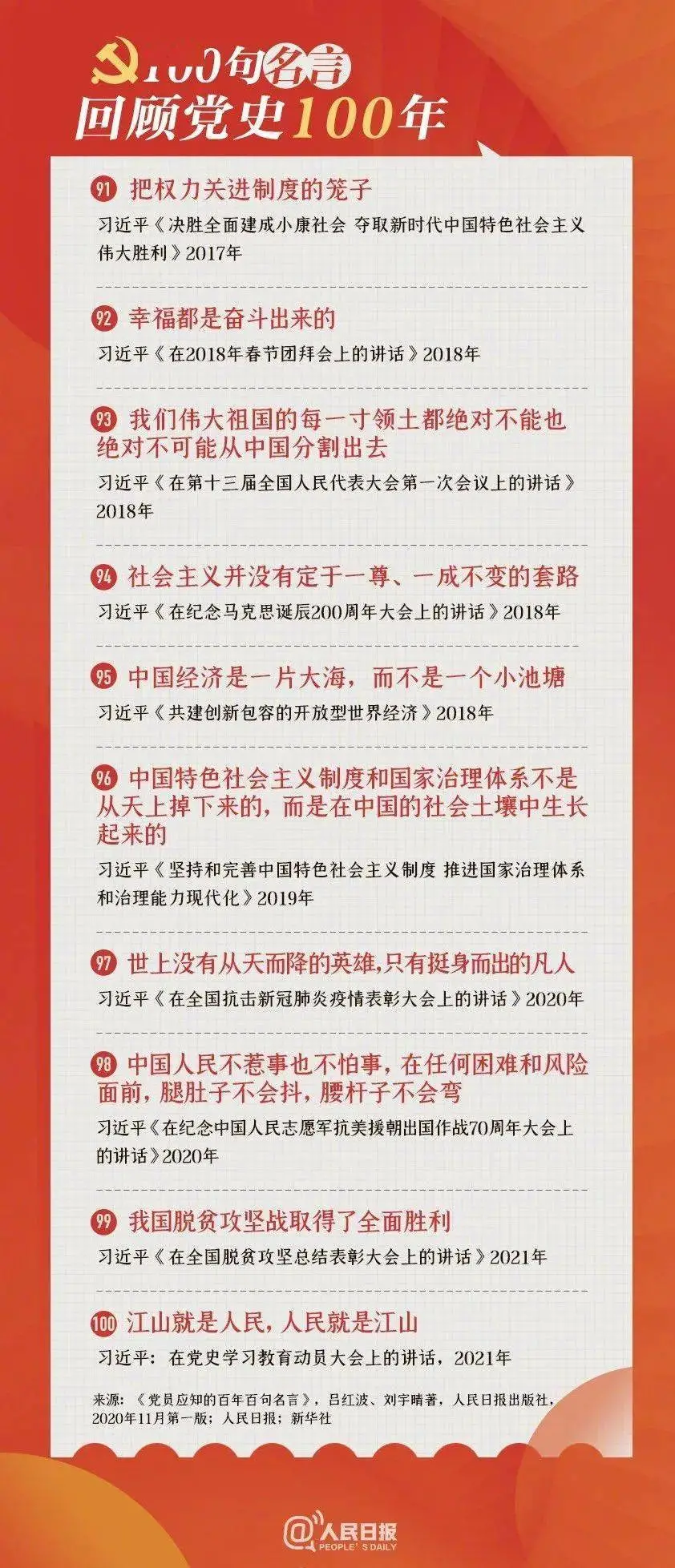 100句名言回顾党史100年 陇南市龙江城乡发展集团 官方网站