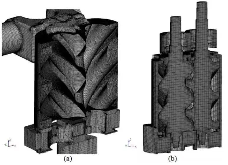 Simerics | 双螺杆压缩机流固共轭传热CFD分析的图5