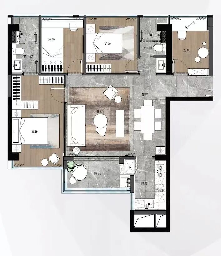 鱼珠CBD*，中洲紫轩，79-168㎡，均价4.8万/平!