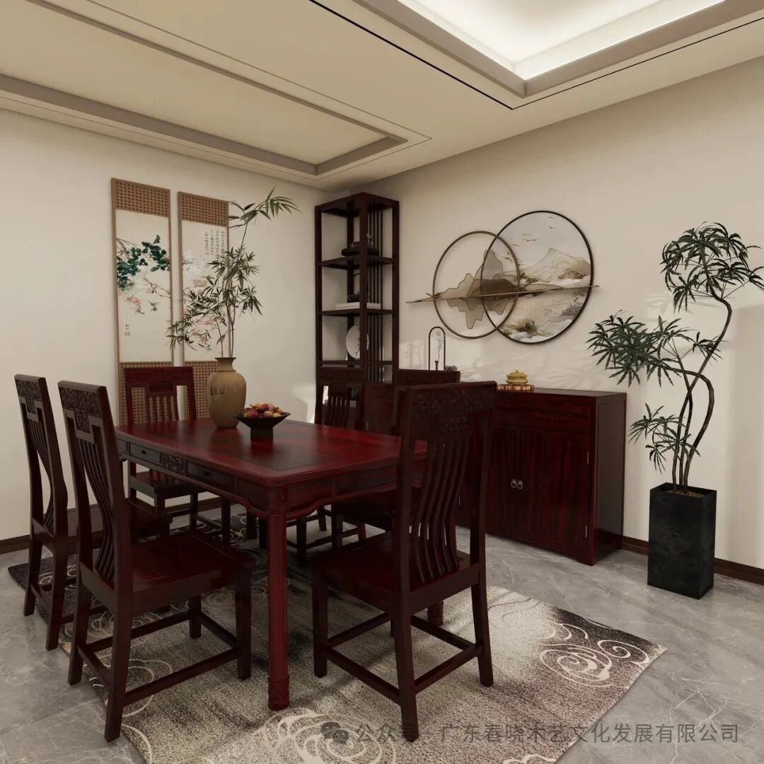 木间记｜环山入席：一间红木餐室的秩序与余白(图1)