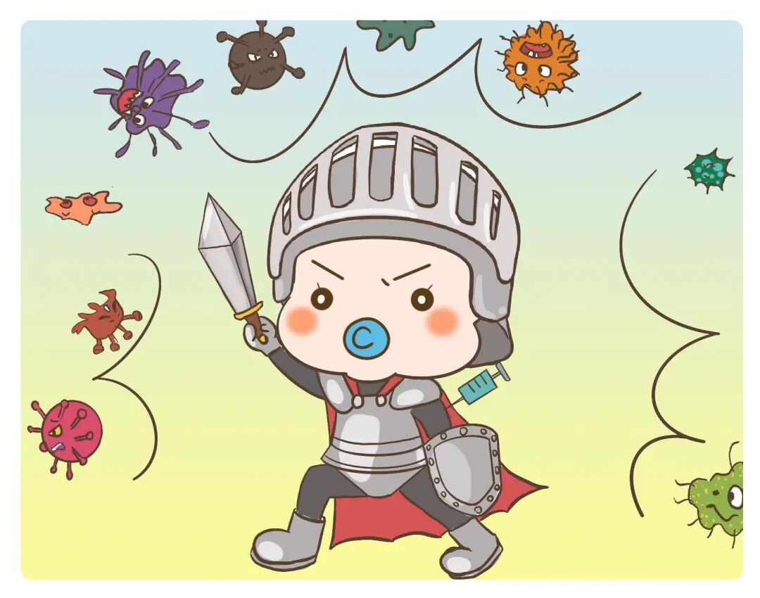 接种疫苗就像给人类戴上了头盔,披上了铠甲,可以直面病毒和细菌的威胁