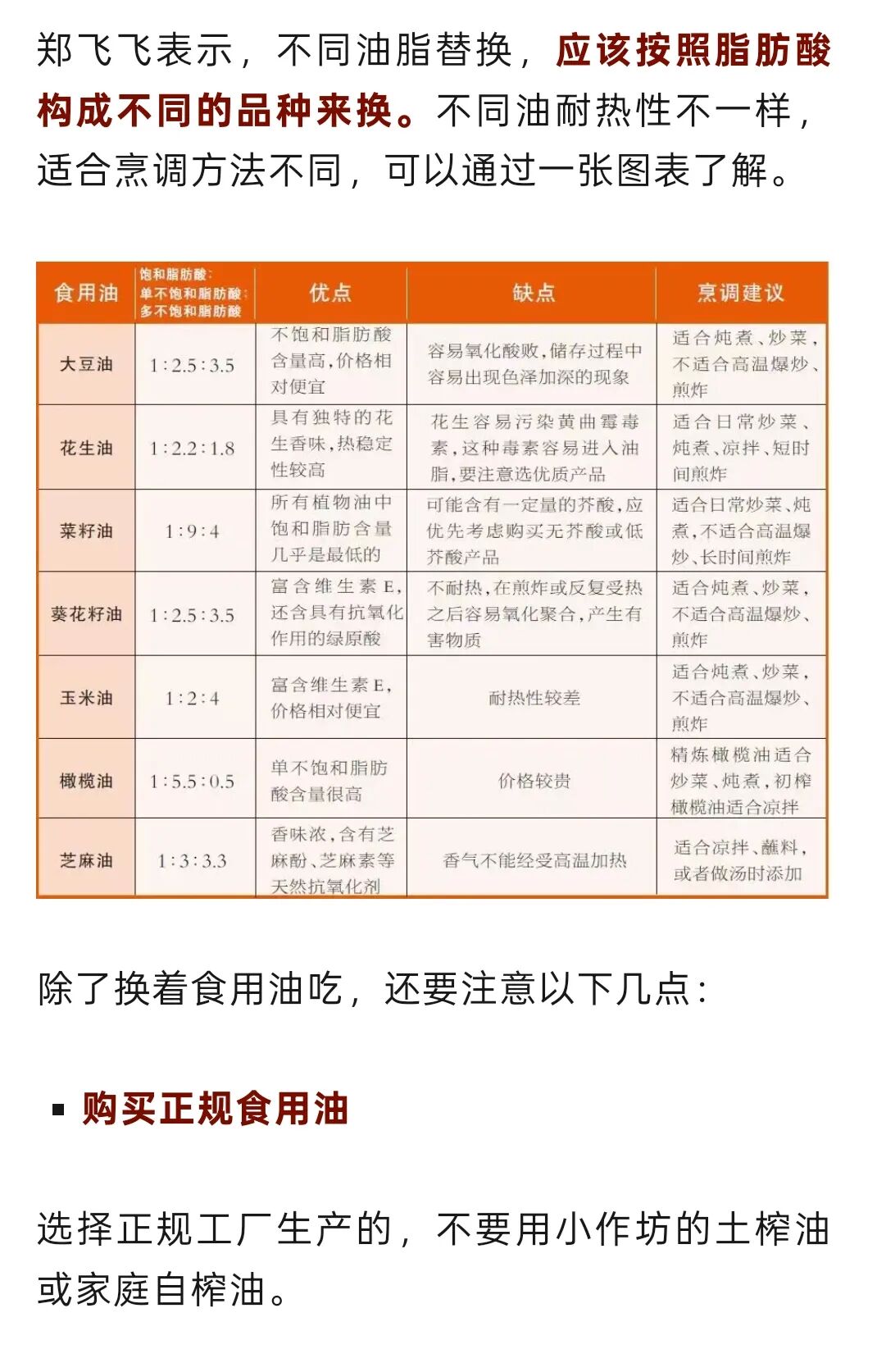换一下食用油，心血管变好！一表梳理如何选油→插图5