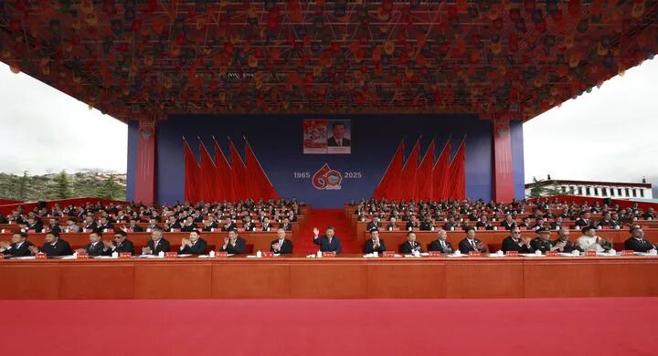 西藏自治区成立60周年庆祝大会隆重举行 习近平出席大会插图3