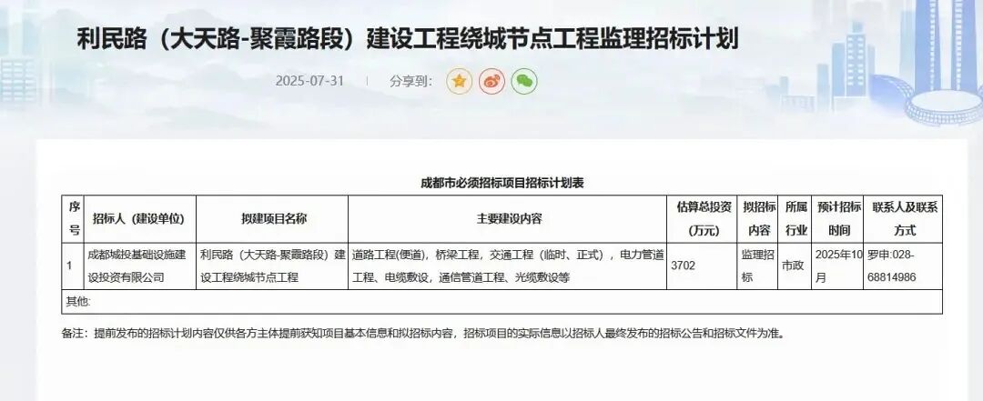 城北出行将更加便捷！金牛这条道路进行招标计划→插图1