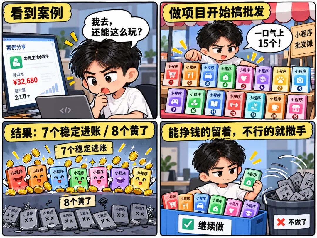 用AI做微信小程序赚钱：10个月15个项目试错经验分享