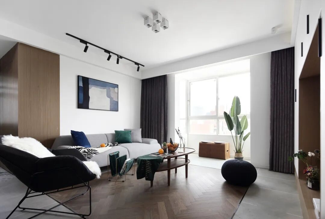 高级灰+蓝+胡桃木，靠这三色完美提升新家颜值！