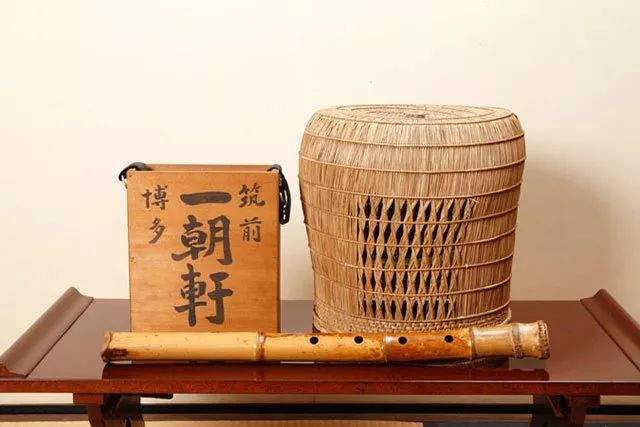 博多一朝轩的尺八、天盖和偈箱