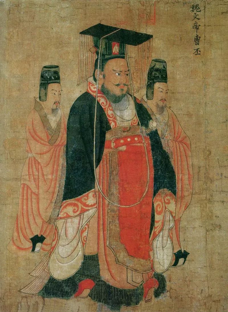 魏文帝曹丕历史画像。他被古代历史家称为非常明智和富于政治美德的君主。