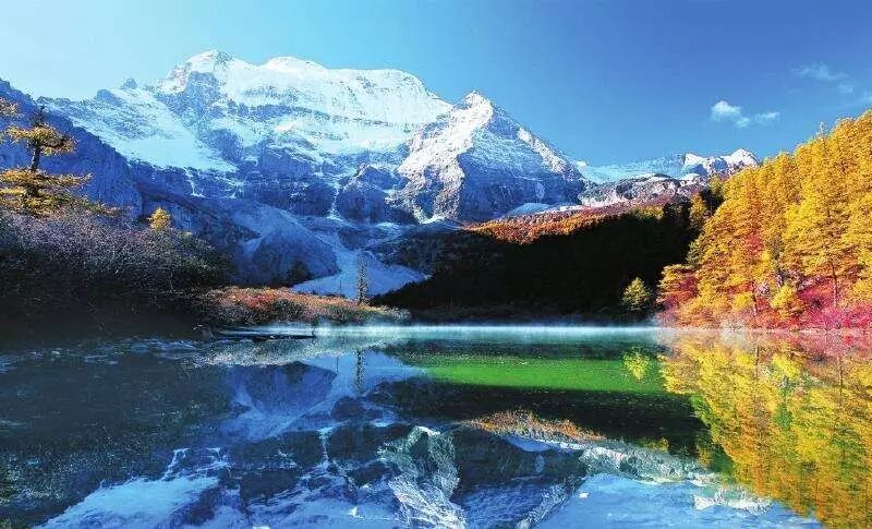 我爱天府一片净土：稻城亚丁的雪域高原，三大神山、五彩林，还有康巴风情的魅力...