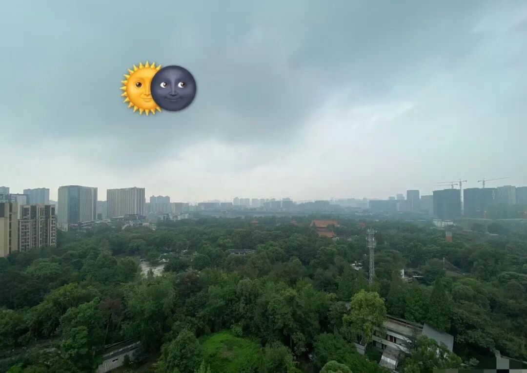 看了个寂寞成都惊鸿一瞥的日环食实拍图来啦