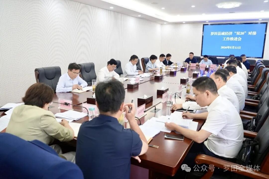 周黎主持召开县域经济“双20”帮扶工作推进会