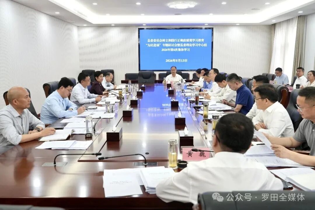 罗田县举行县委树立和践行正确政绩观学习教育“为民造福”专题研讨会暨县委理论学习中心组2026年第6次集体学