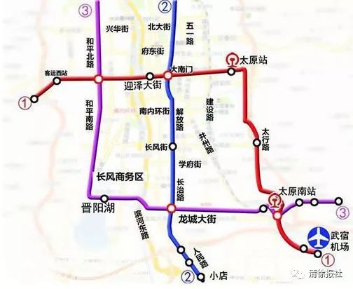 太原地铁6号线路图图片