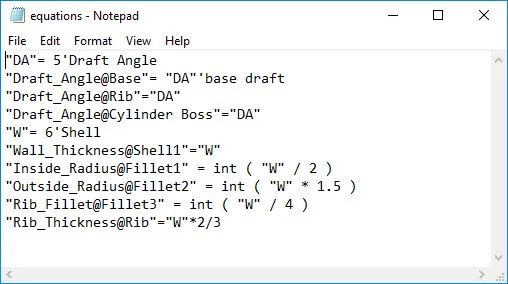 【6/5更新】SolidWorks如何在各个模型之间共享全局变量和方程式？的图3
