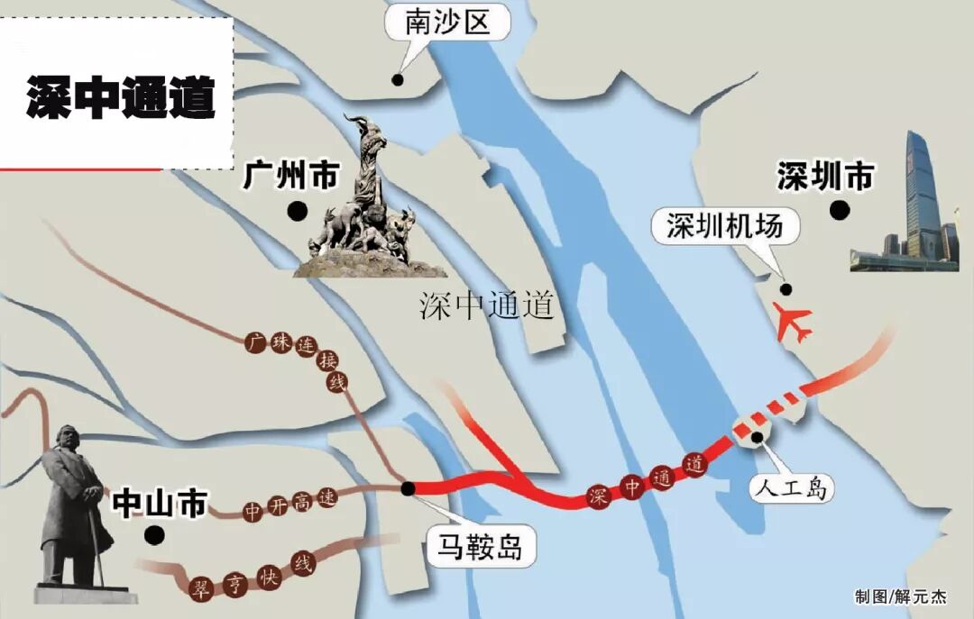 深中通道重大突破！中山⇋深圳20*！