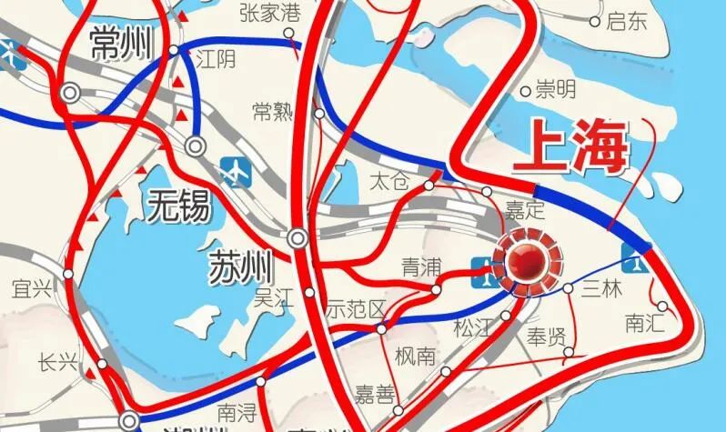 5小時城際交通圈;上海大都市圈及南京,杭州,合肥,寧波都市圈形成0.