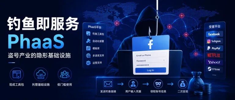网络安全须知：钓鱼即服务PhaaS如何让Facebook盗号门槛大降