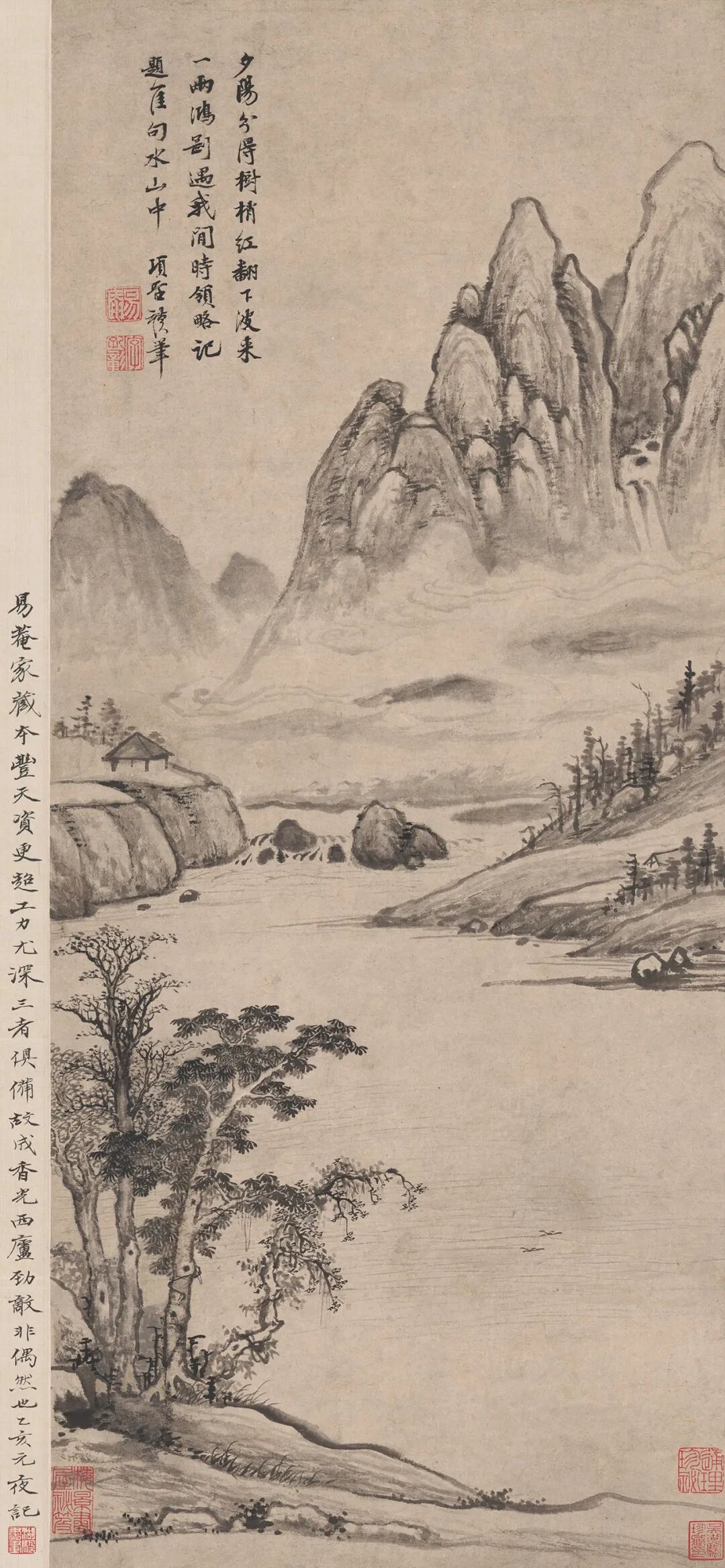 於保有明　夕映　日本画　風景画 於保有明 夕映 日本画 風景画 - 絵画