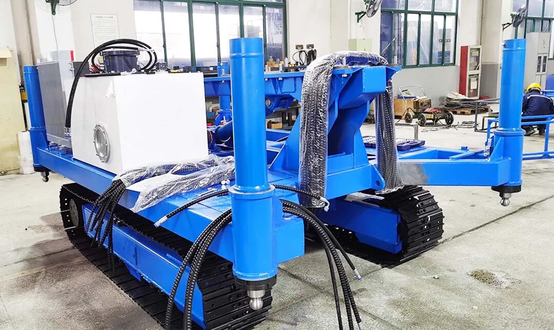 安曼钻机mxl-150dc型光伏钻机远赴卡塔尔施工-无锡市安曼工程机械有限